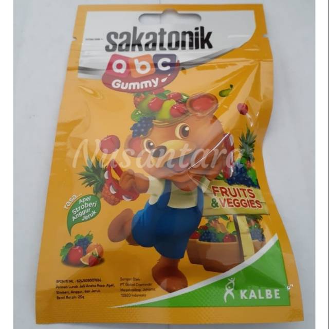 Sakatonik ABC Gummy per sachet, rasa mix