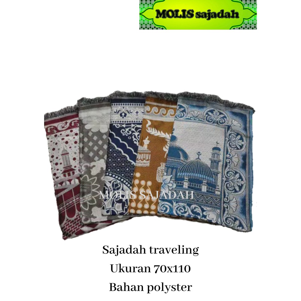 COD~SAJADAH TRAVELING POLISTER TIPIS BAHAN BERKUALITAS SAJADAH TURKI 70X110