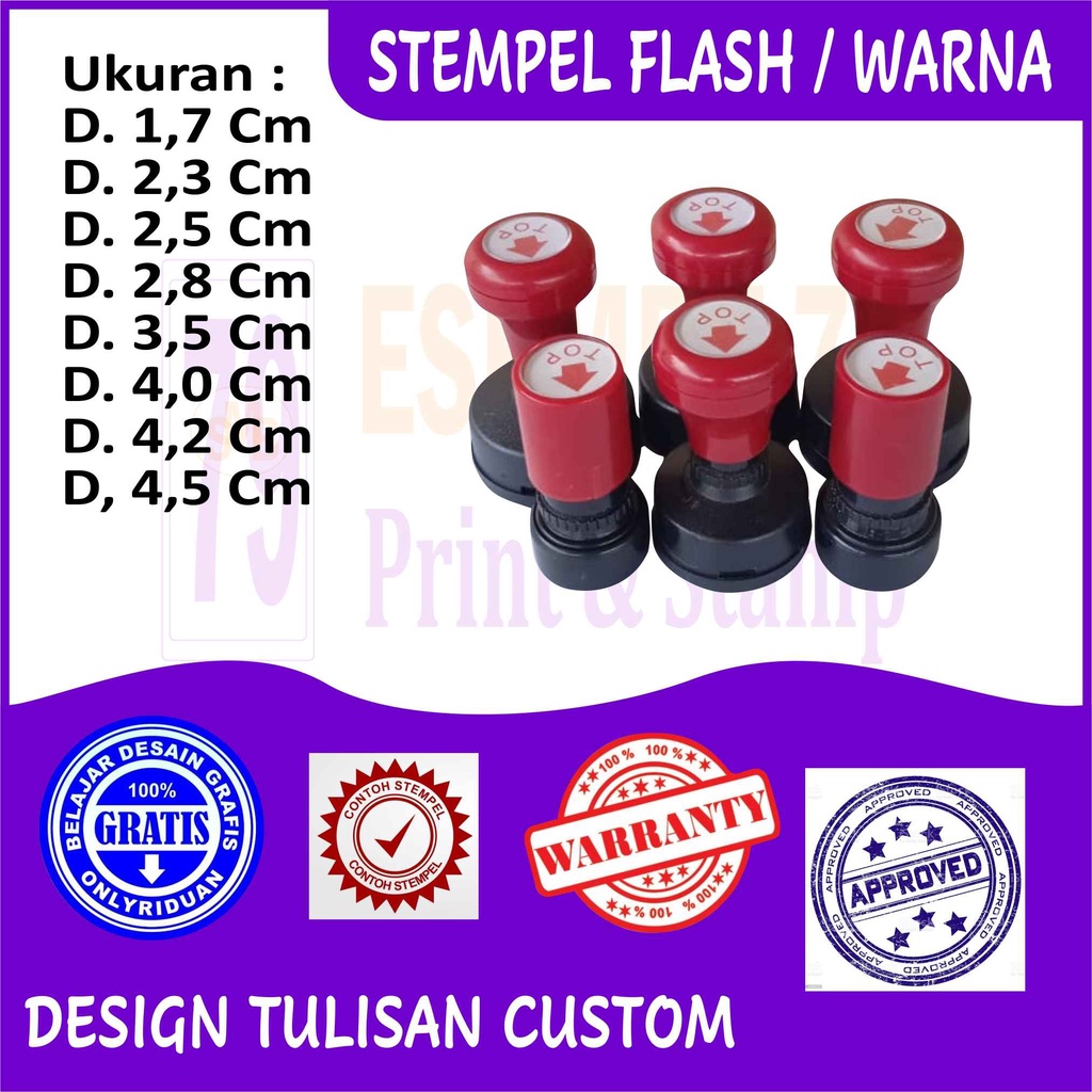 

Stempel Warna Bulat Custom Design Suka Suka
