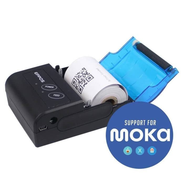 EPPOS PT-02 Mini Printer Thermal Bluetooth Portable Eppos PT02 Support Mokapos Pawoon Kasirpintar Qasir