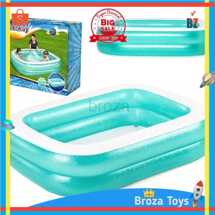KOLAM RENANG ANAK KOTAK POLOS BESTWAY KECIL