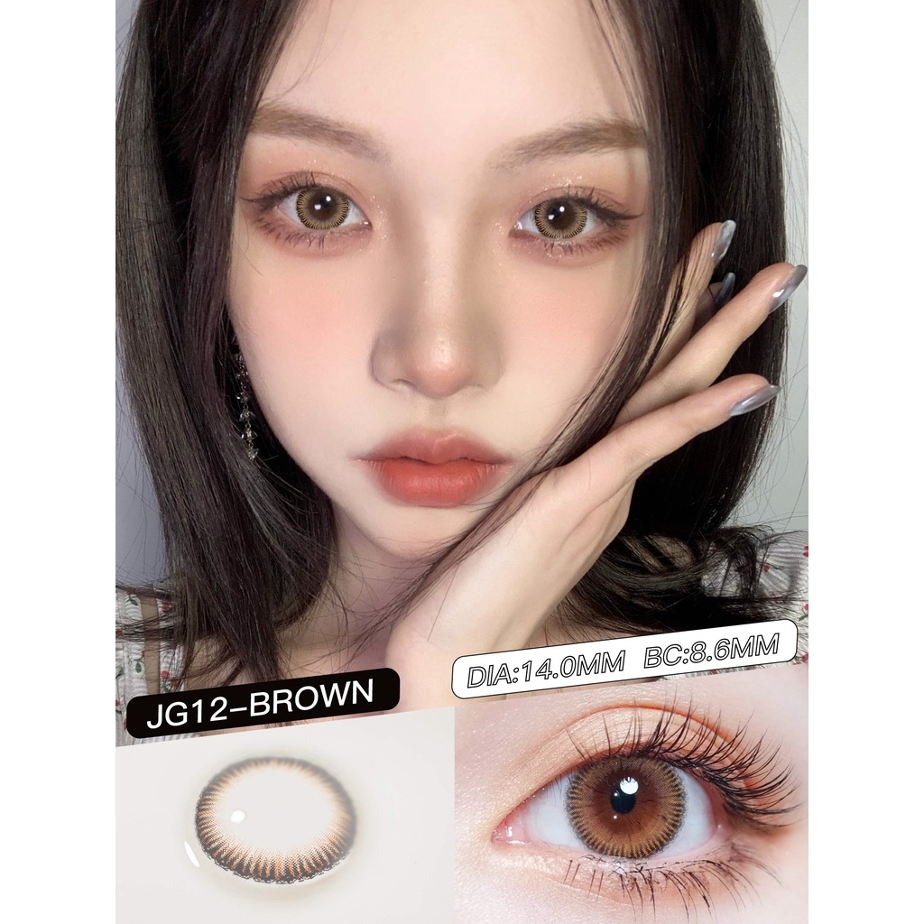 （COD）1 pasang lensa kontak warna diameter 14.2 MM softlens soflens soflen mata soplen murah