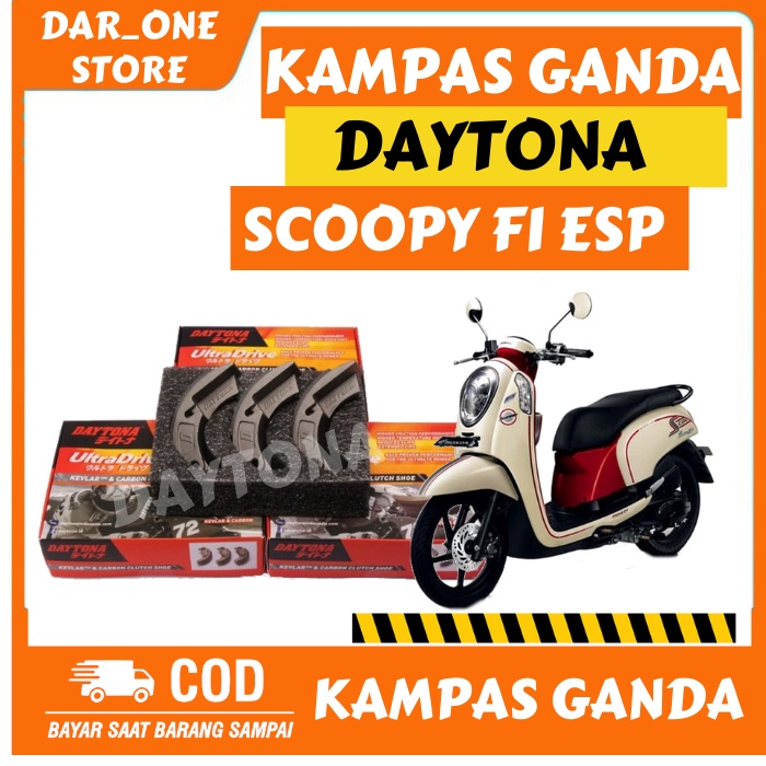 KAMPAS GANDA DAYTONA HONDA SCOOPY FI ESP STATER HALUS 2014-2016 ORIGINAL 4633