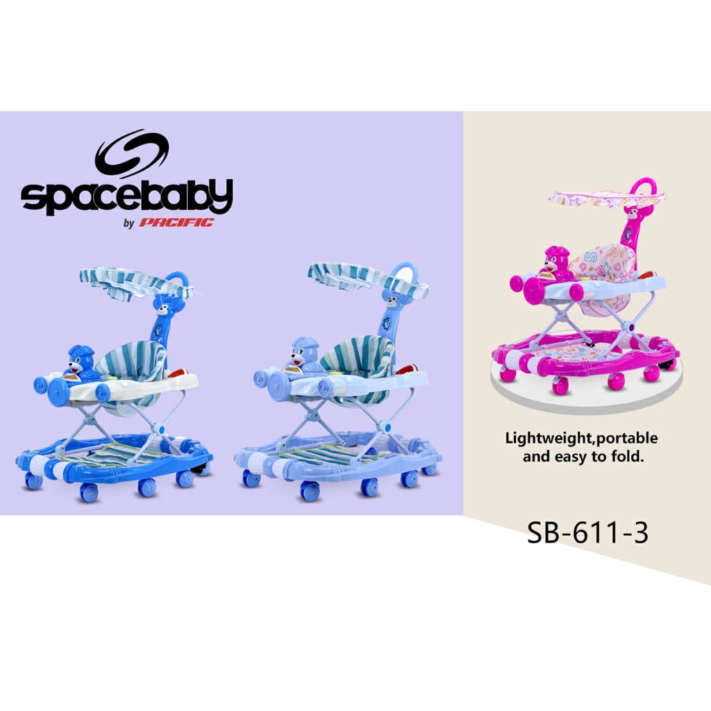 Space Baby SB-611-3 Baby Walker / Alat Bantu Jalan Anak (Tersedia Varian Warna)