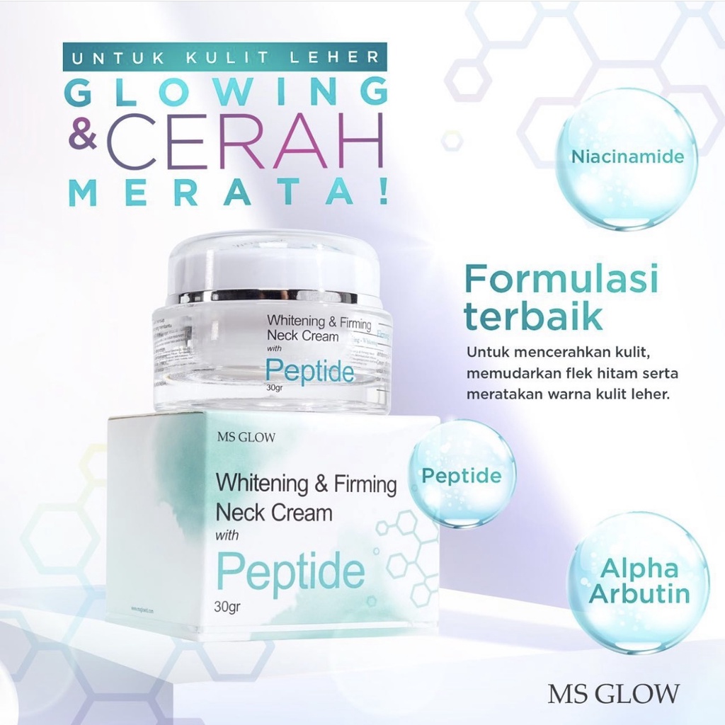 NECK CREAM MS GLOW / KRIM LEHER MS GLOW FREE ROLLER