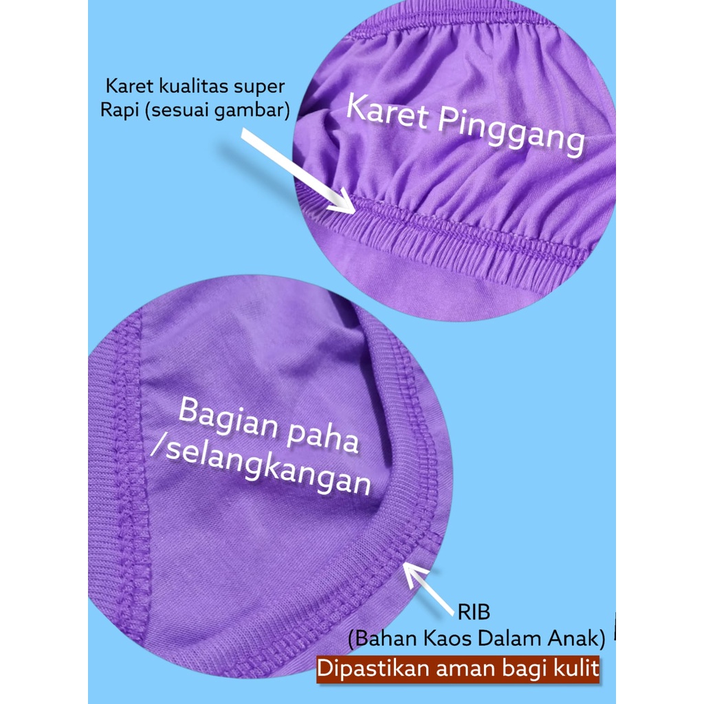 6 Pcs &amp; 12 Pcs Celana Dalam Wanita Jumbo 5L 4L 3L XL L CD Wanita Big Size Ibu Hamil Elastis Adem Katun