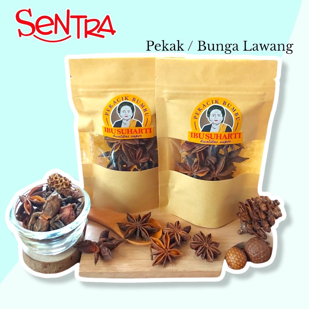 Jual REMPAH PEKAK BUNGA LAWANG KERING / BUMBU DRIED STAR ANISE KUALITAS ...