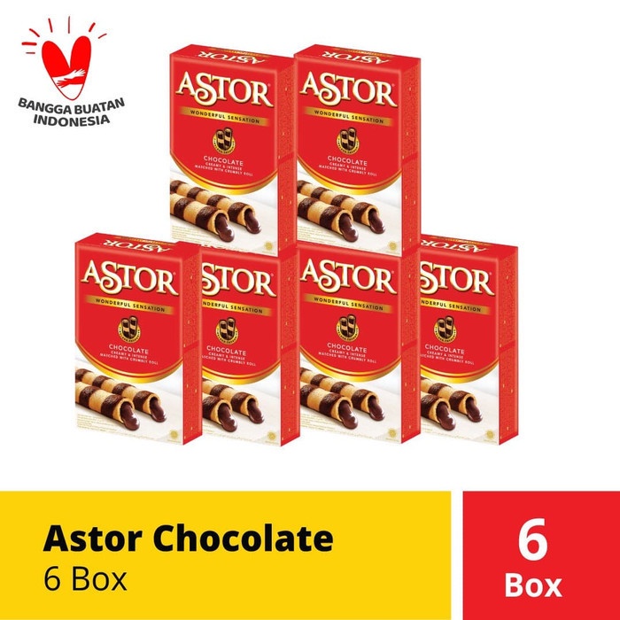 

Wafer-Biskuit- Astor Chocolate 40 Gram (6 Box) -Biskuit-Wafer.