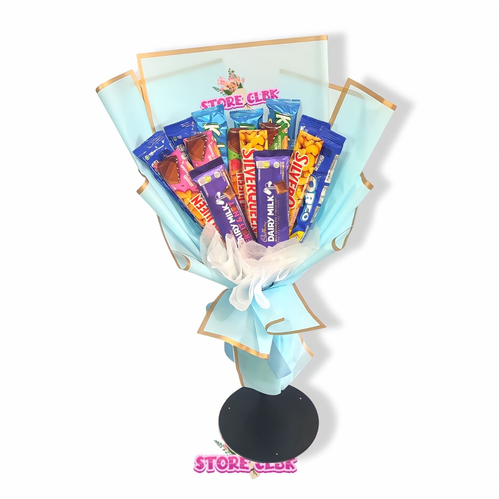 Bouquet Valentine / Buket Coklat / Bouquet Snack / Buket Snack/ Buket Makanan | Kado Anniversary / K