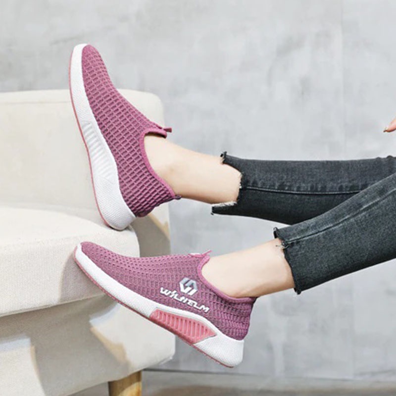 Sepatu Sneakers Wanita Slip On Fashionable - 2105