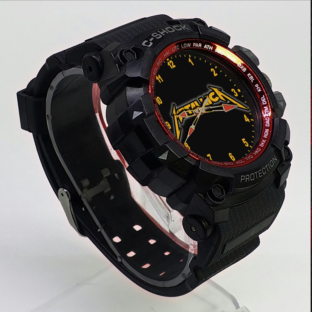 (ISTIMEWA BOSSQUE) JAM TANGAN METALLICA LIST MERAH - EXCLUSIVE 1