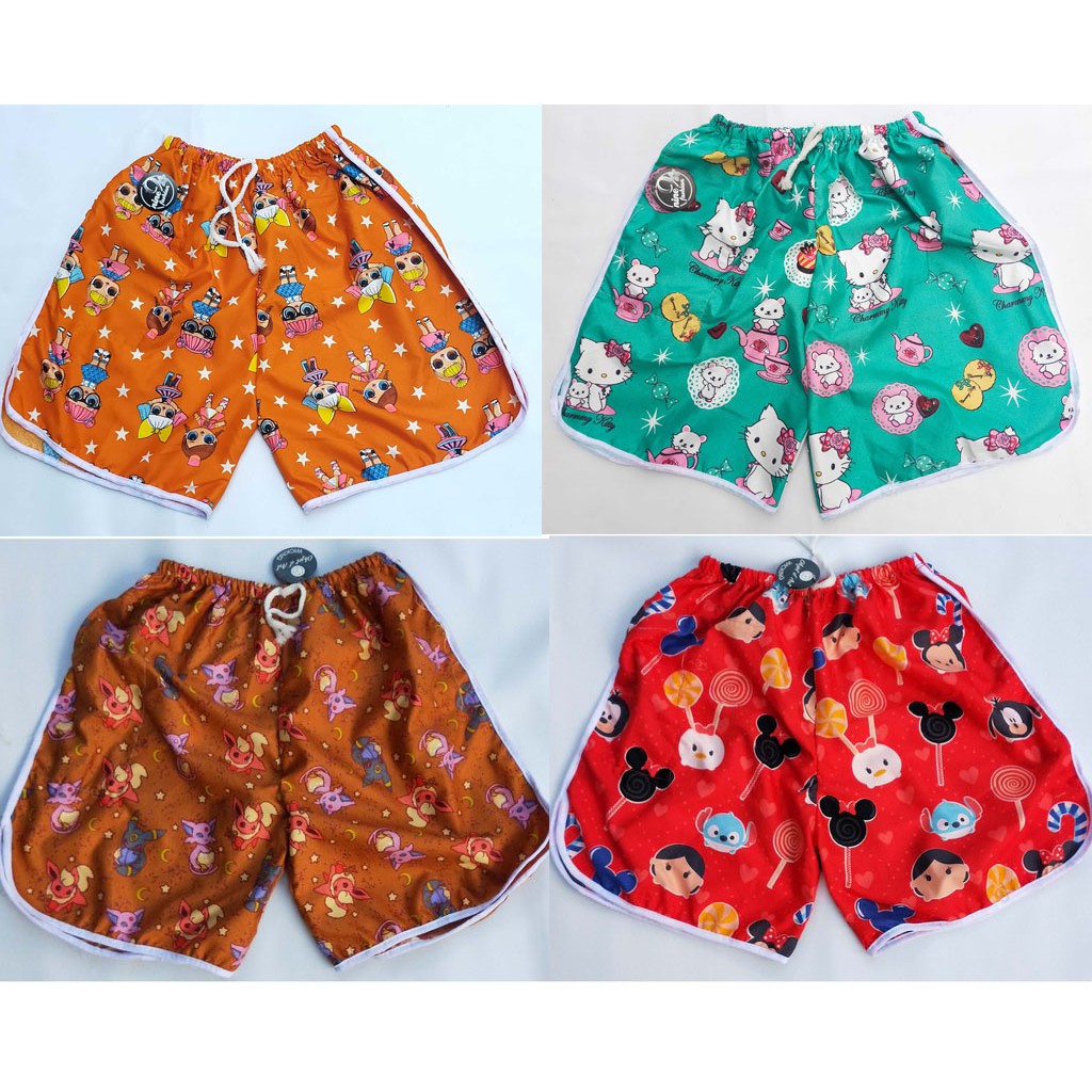 CELANA PENDEK WANITA HOTPANTS MOTIF HOT PANTS KARAKTER TERKINI GROSIR ALLIYAGROSS