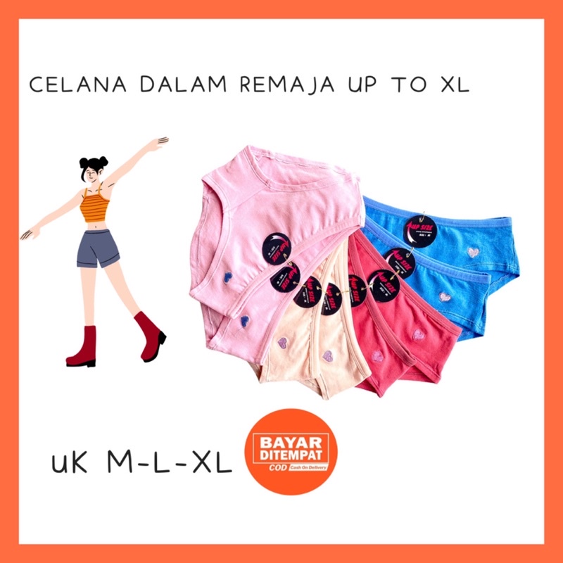 Cd Celana Dalam Anak Perempuan Cewek Remaja SMP SMA Kancut Celana Dalam Wanita Dewasa Murah M L XL