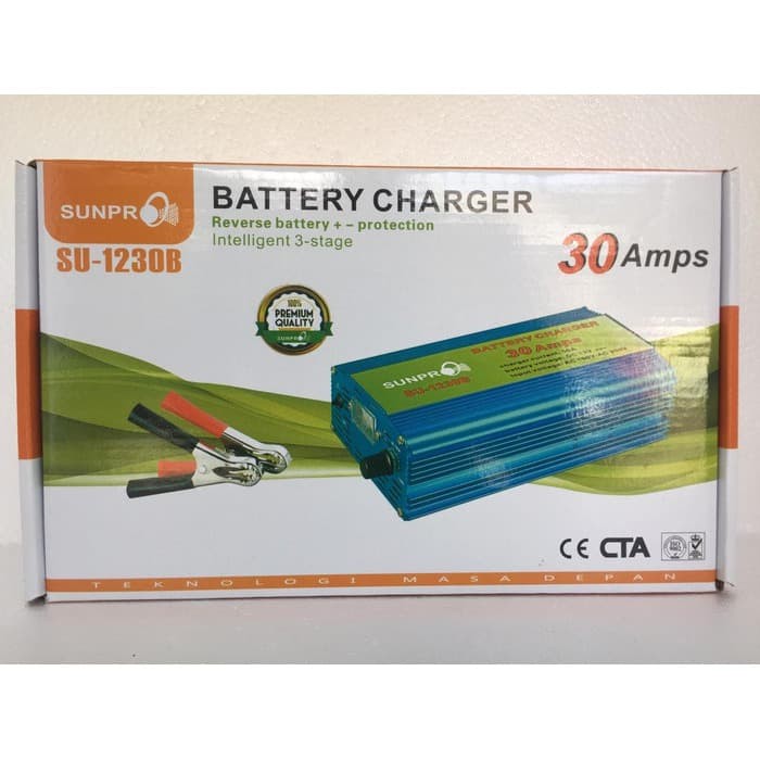 Charger Battery SUNPRO 30A Otomatis / Cas Aki 12V 30 A Mobil Motor