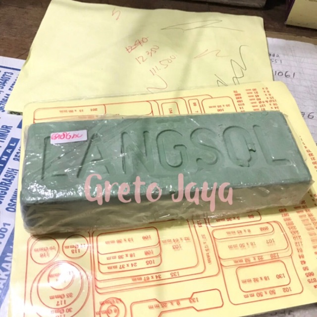 Batu Poles Hijau / LANGSOL Asli / Obat Batu Poles ijo Stainless Steel