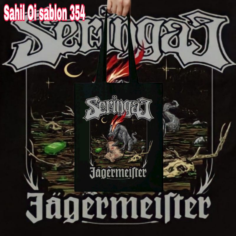 Totebag BAND SERINGAI JAGERMEISTER/Seringai Taring/seringai Eagle pray/seringai jagerthank/seringai 