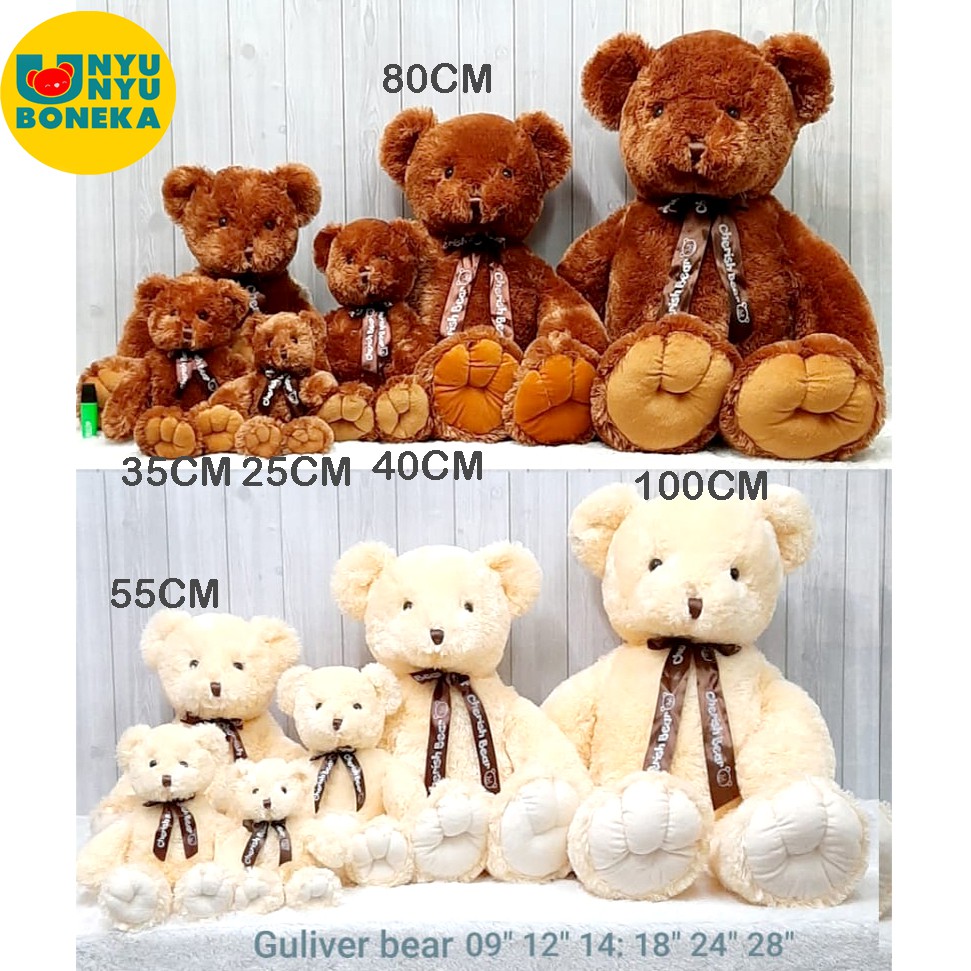 Boneka Guliver Bear House 25CM Impor Kado Ultah Sovenir