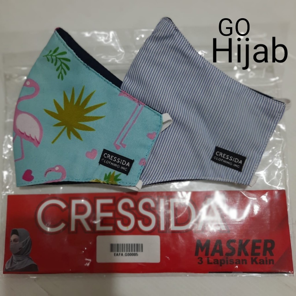 gos CRESSIDA MASKER Hijab isi 2 Masker Dewasa Katun - EAFA.G00005