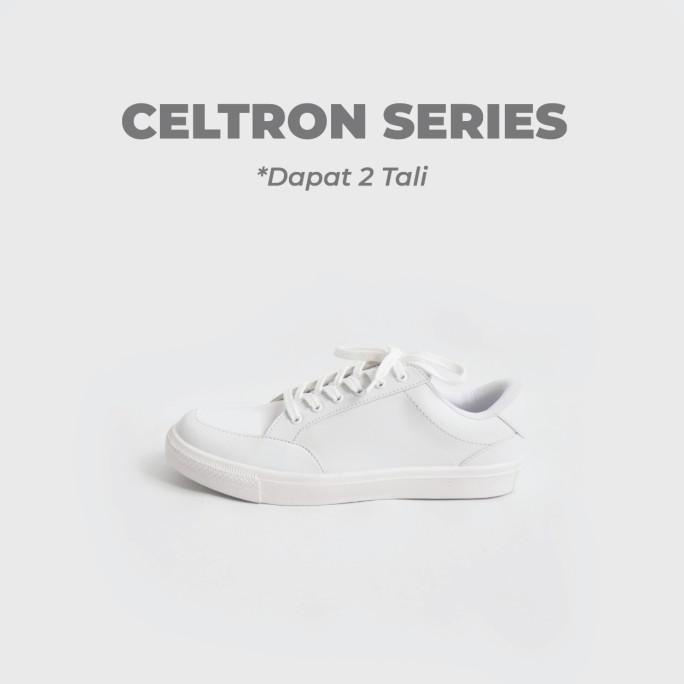 Sepatu Putih Pria White Sneakers Cowok Natara Celtron Full White