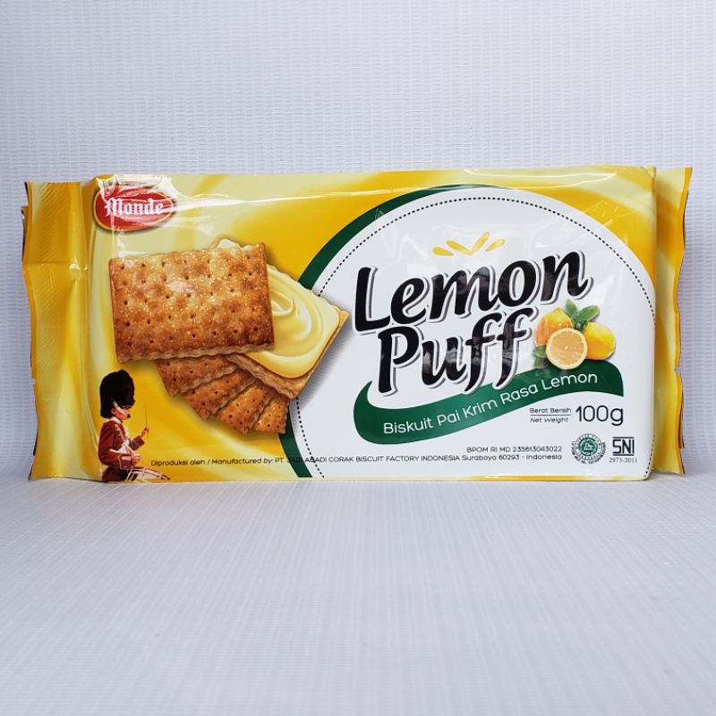 

Monde Lemon Puff biskuit 100 gr