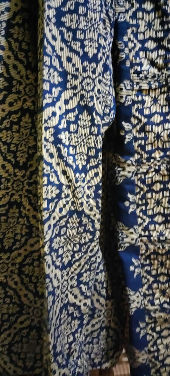 Tey-17 Batik Wanita Asj Sa Hrb026 Kenongo Kemeja Tosca Pendek