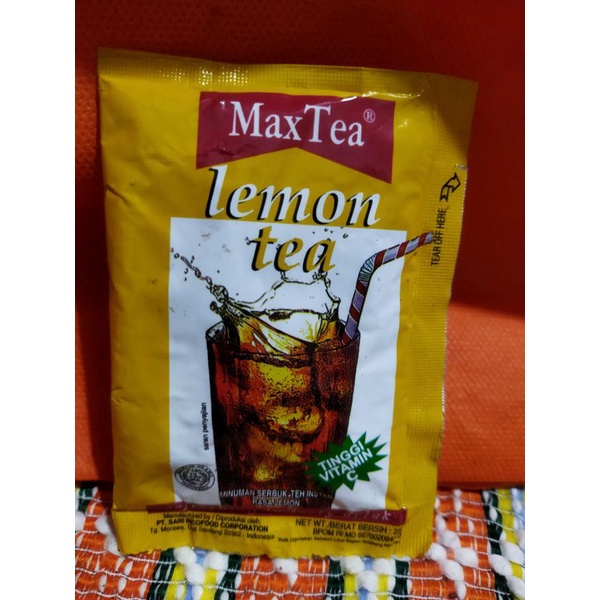 LEMON TEA MAX TEA SACHET 25gr / pcs