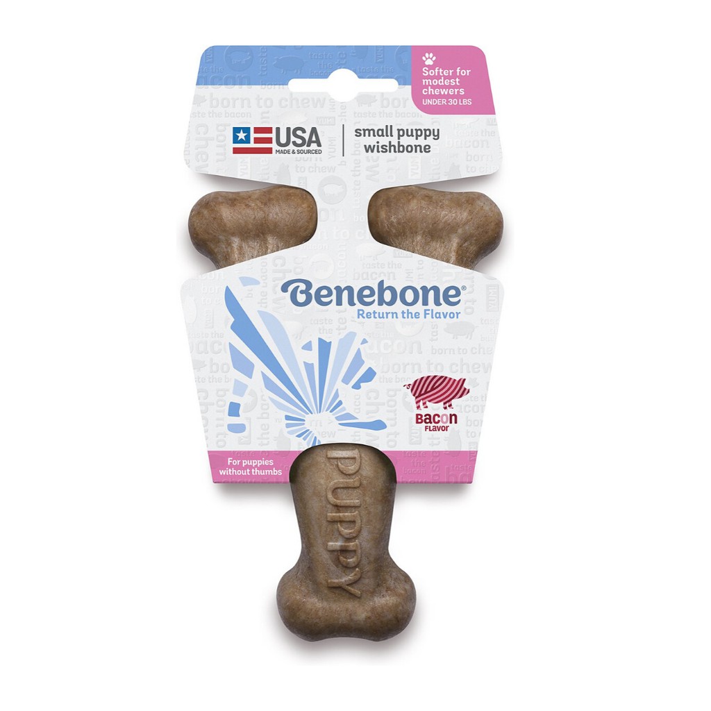 

BENEBONE Mainan Anakan Anjing WISHBONE Puppy Bacon