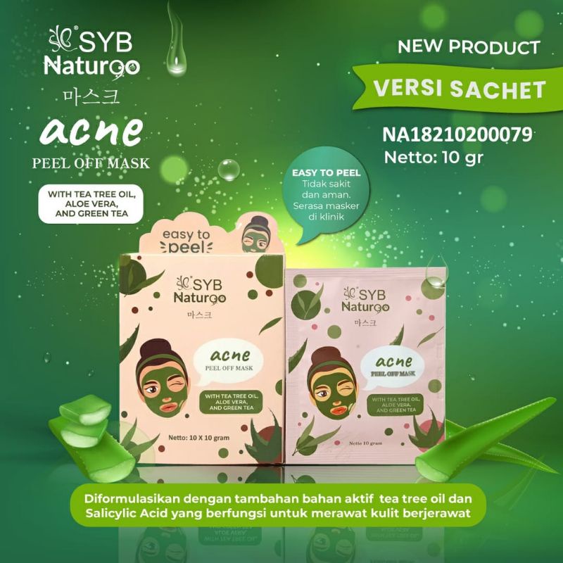 SYB NATUR90 Peel Off Mask SYB Masker Naturgo 1 SACHET