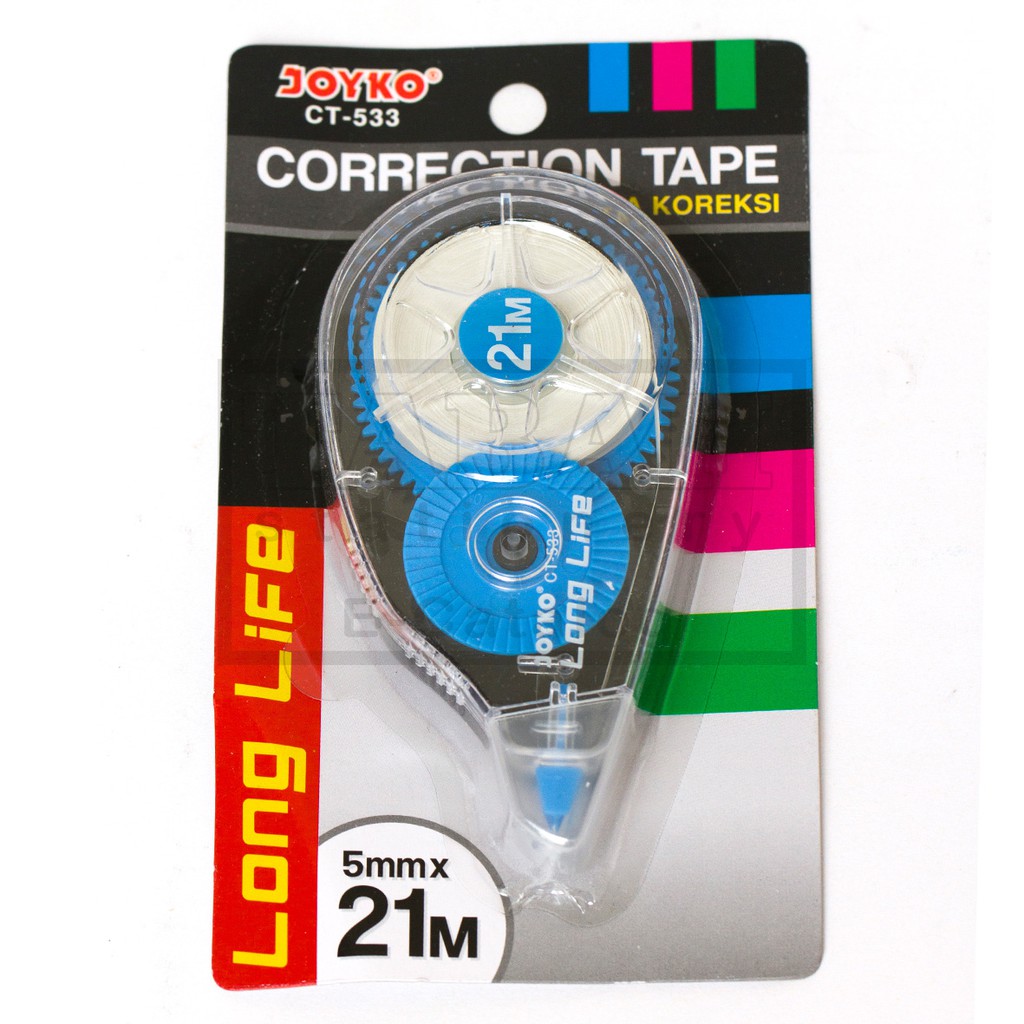 

Tokotab - Correction Tape / Pita Koreksi JOYKO CT-533 Panjang 21m