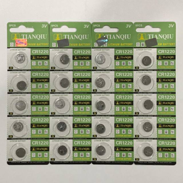 BATERAI - BATTERY - BATEREI KANCING BUTTON CELL CR1220 ECR1220 LM1220