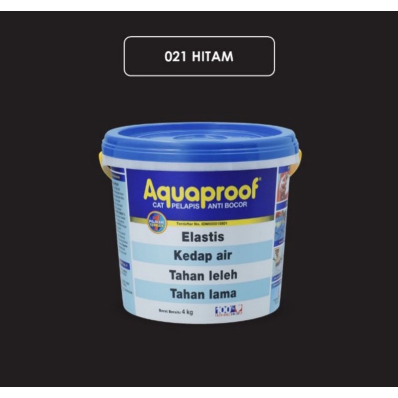 AQUAPROOF aquaproof cat waterproofing pelapis anti bocor 4kg (Hitam)