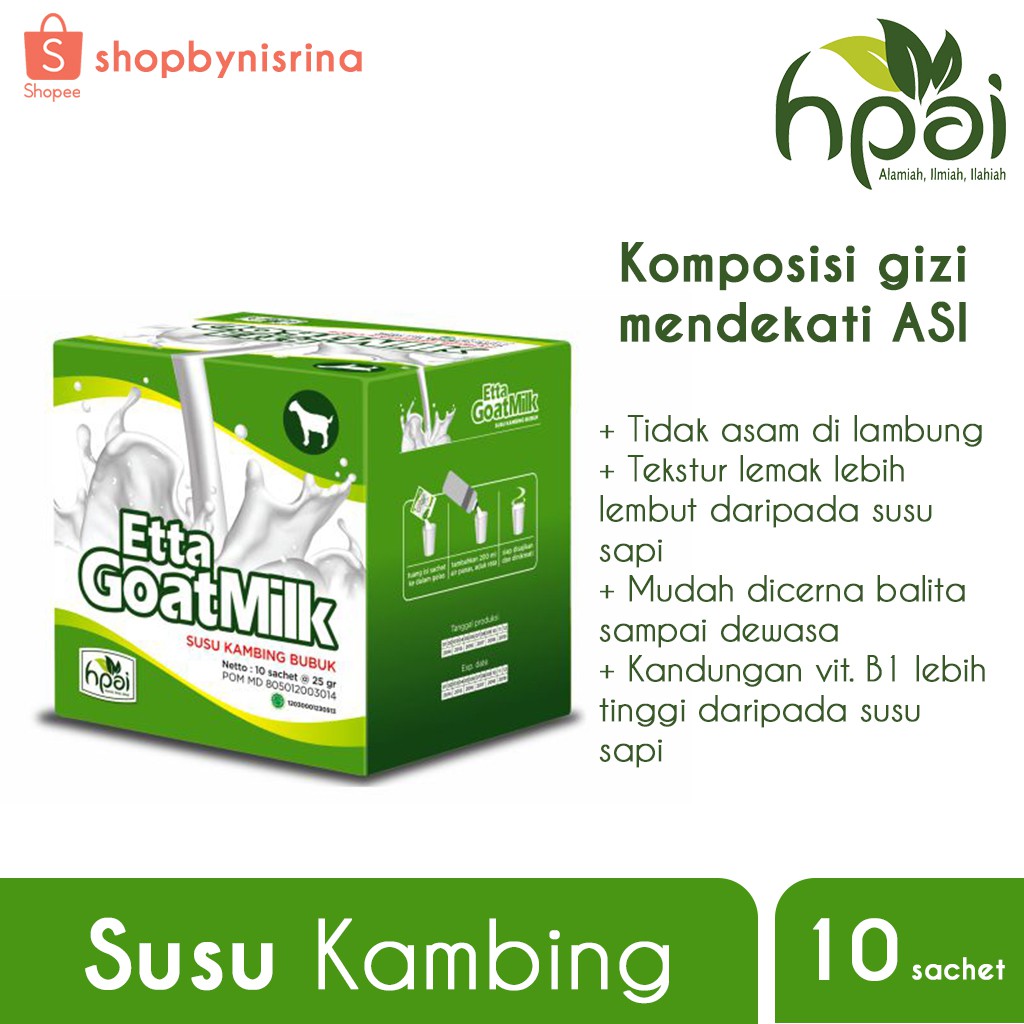 Etta Goat Milk HPAI | Susu Kambing | EGM | Shopee Indonesia