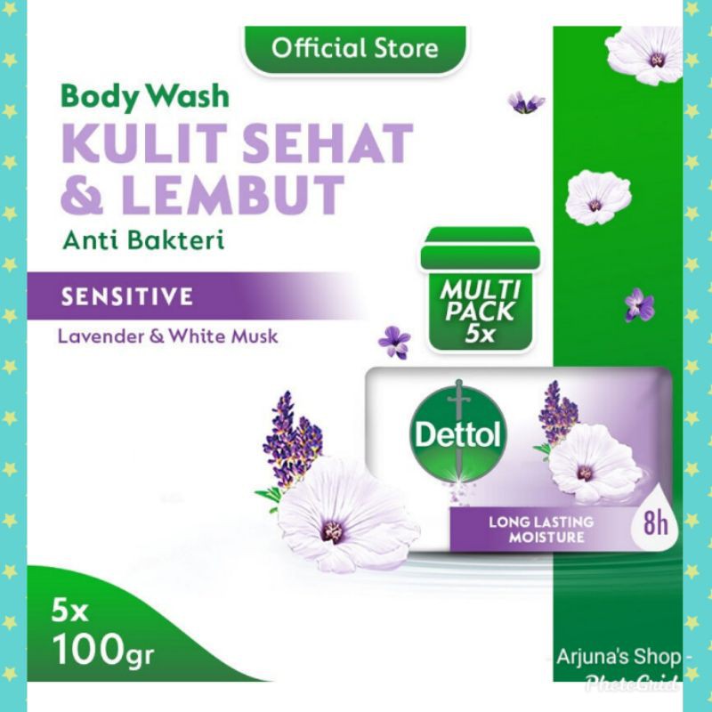 Sabun Batang DETTOL Bundle Besar 5 x 100gr