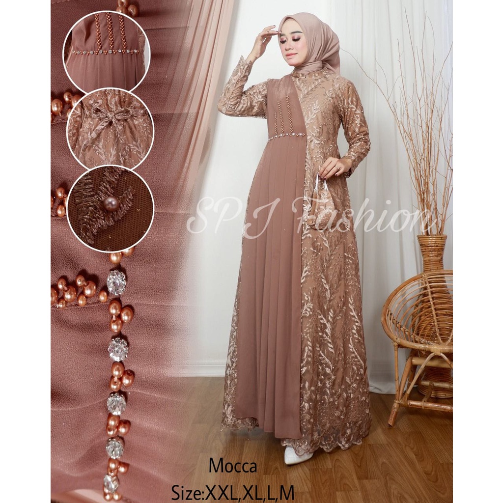 NEW ARRIVAL TOP GAMIS MODERN BY SPJ FASHION/GAMIS LAMARAN/GAMIS PESTA/GAMIS MUSLIMAH/GAMIS SELENDANG MODERN KEKINIAN/BEST SELLER GAMIS NOW