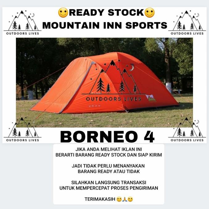 Tenda MIS Mountain Inn Sports BORNEO 4