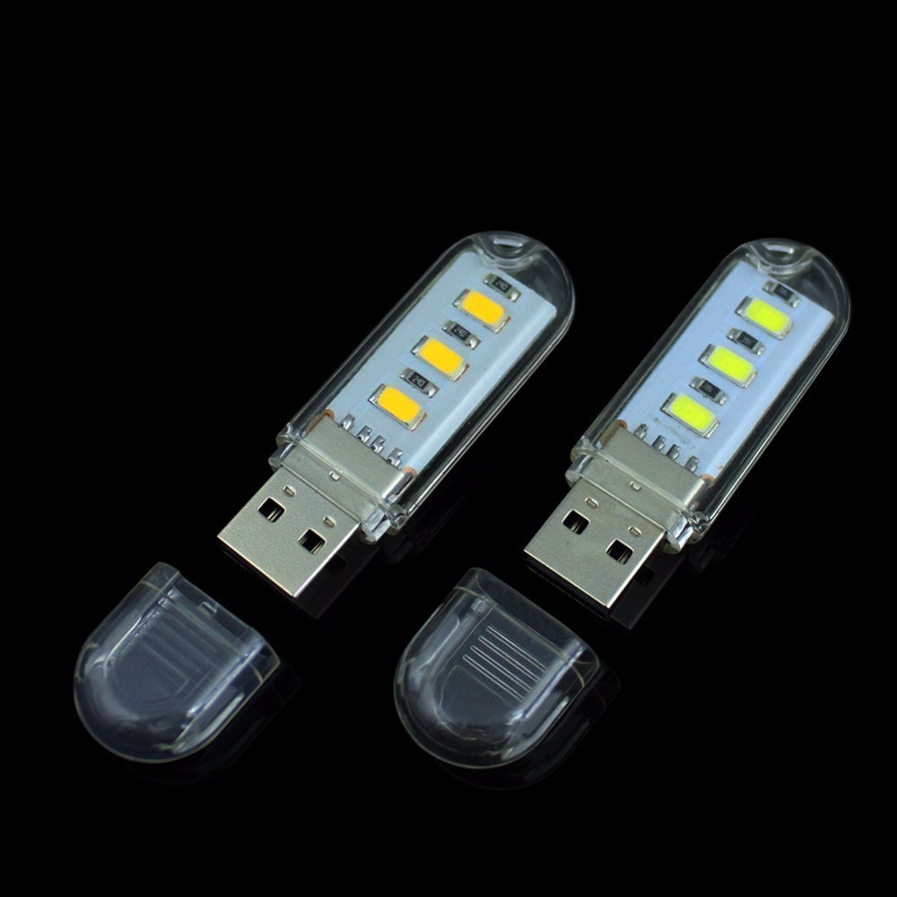 MeeToo USB Lamp 8 Led Model Cool White - SMD 5730 - White