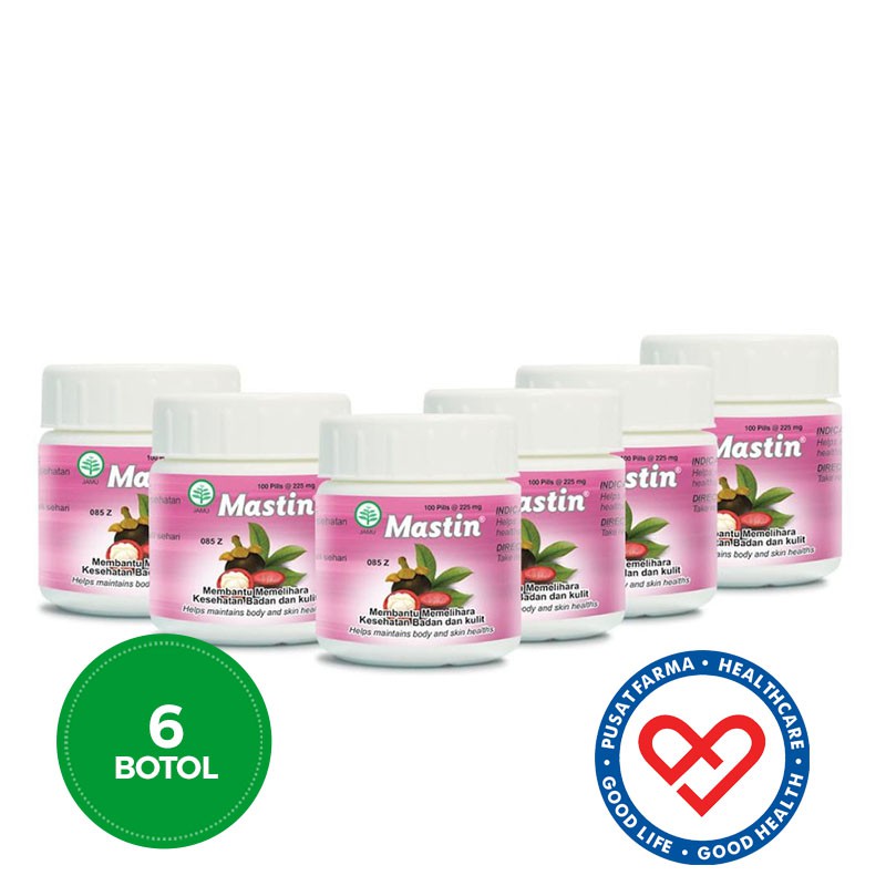 

Borobudur Herbal Mastin 100 Pil Obat Kanker Tumor Antioksidan 6 botol