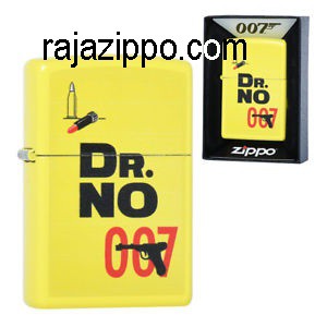 Zippo Original USA 29565 James Bond 007 Yellow - Stok Lengkap & Resmi