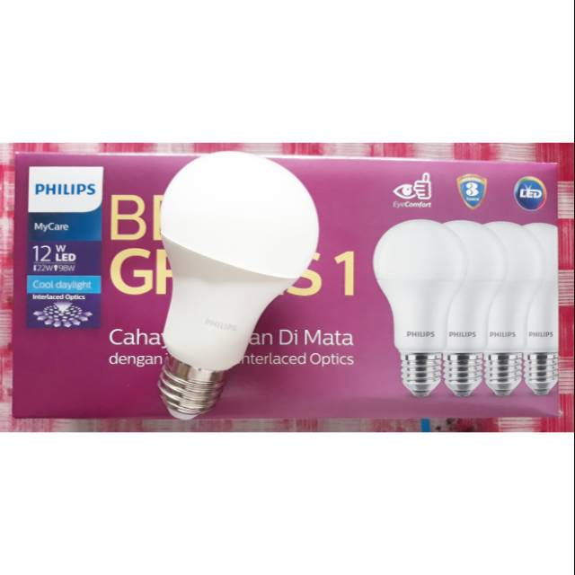 Philips Lampu Led 12W 12 Watt (Harga per 1 buah lampu)