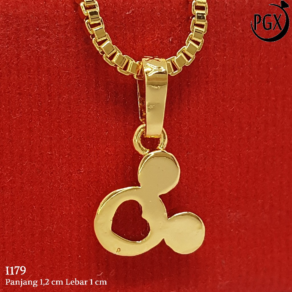 PGX Liontin Kalung Xuping Wanita Perhiasan Lapis Emas Aksesoris Fashion - I179