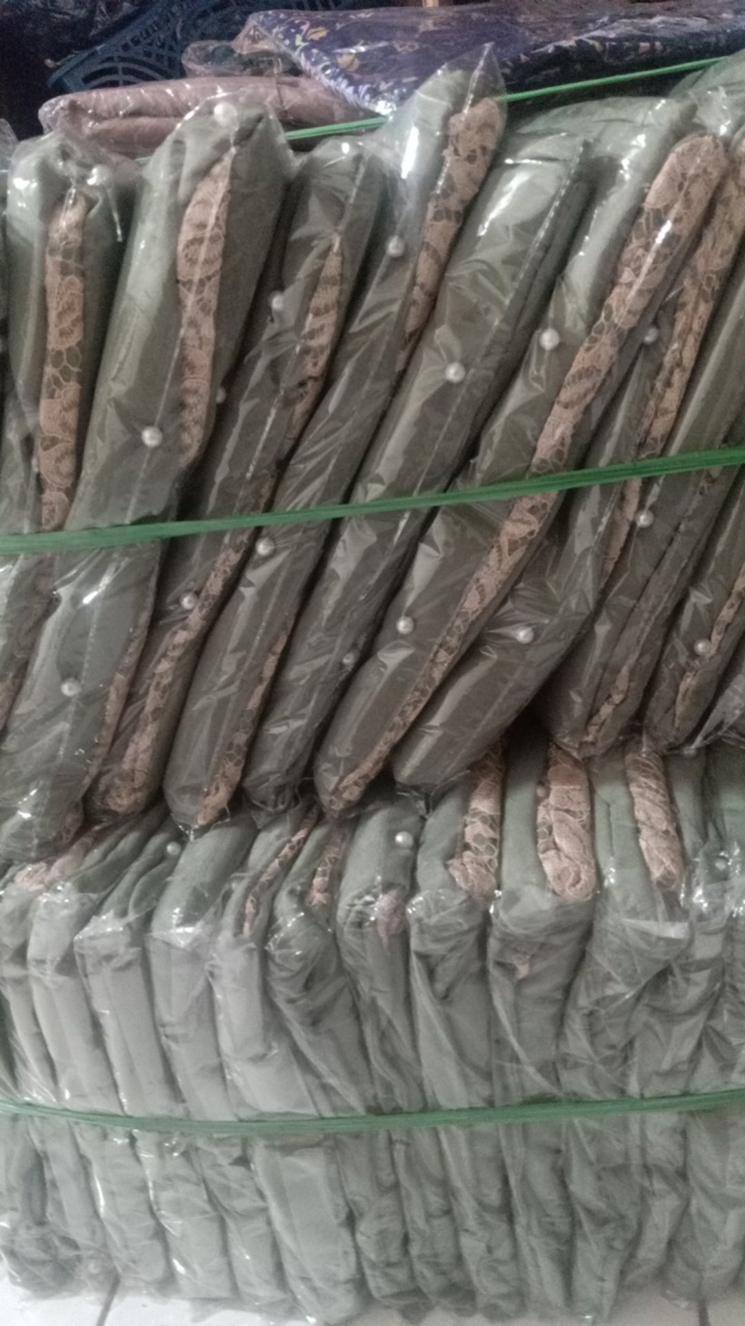 Gamis Remaja Syari Terbaru Brokat Putih Hitam Jumbo Batik Pola Dress Muslim Maxi Panjang Daster Offi