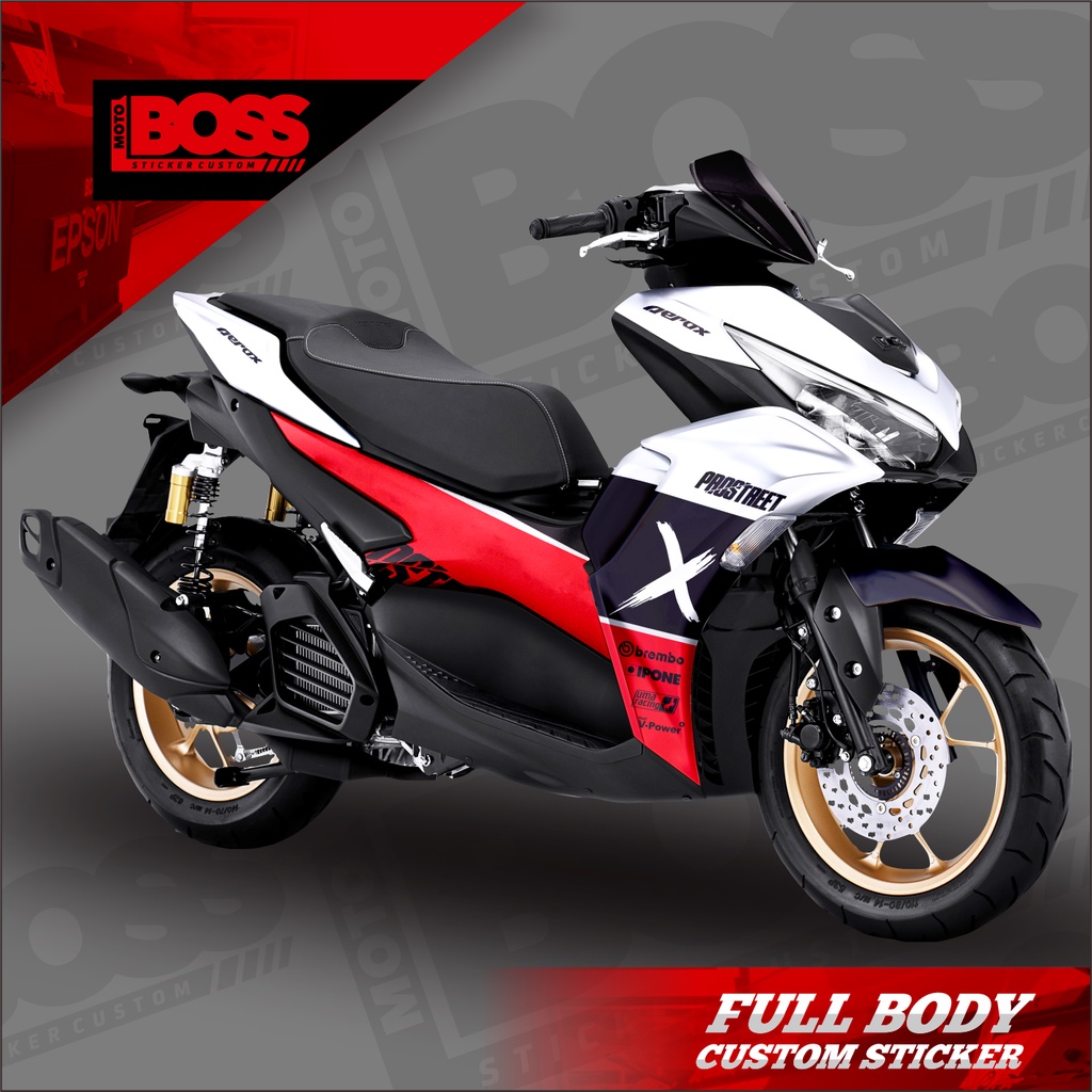 Decal Sticker Yamaha Aerox 155 Connected 2021 2022 Full Body Sticker Decal Aerox 155 Connected Dekal
