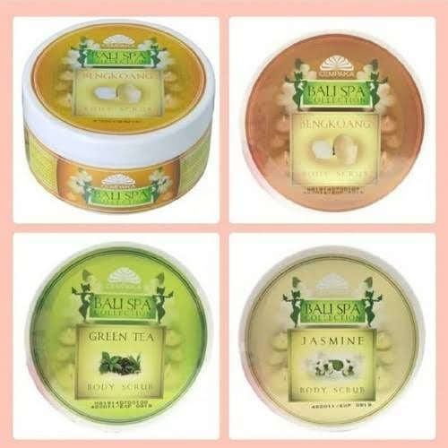 [POT] Cempaka Bali Spa Collection Body Scrub 200gr Original BPOM | Jasmine / Greentea / Bengkoang Lu
