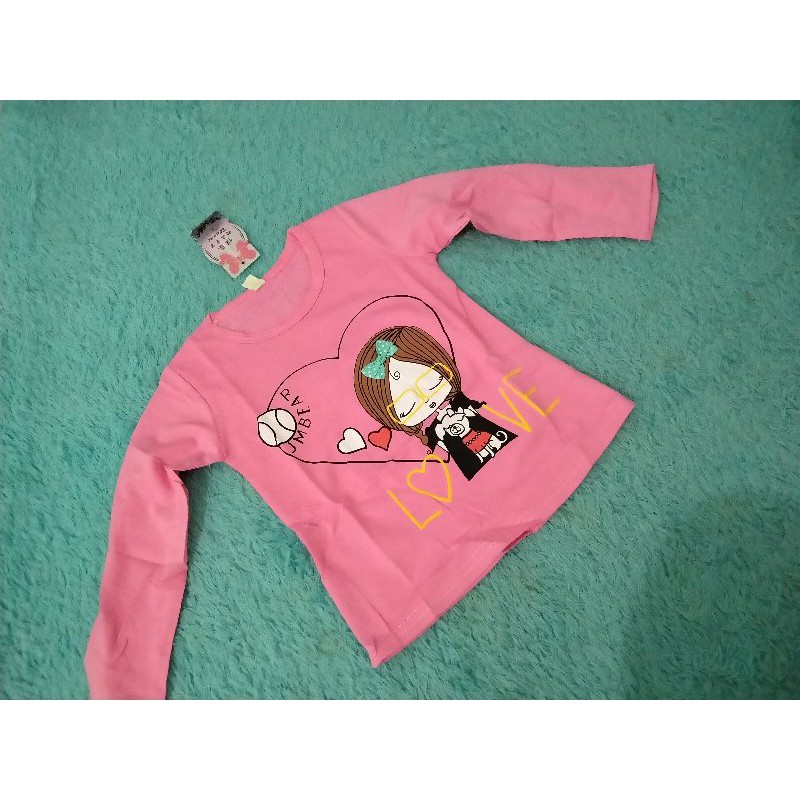 Baju lengan panjang anak perempuan import