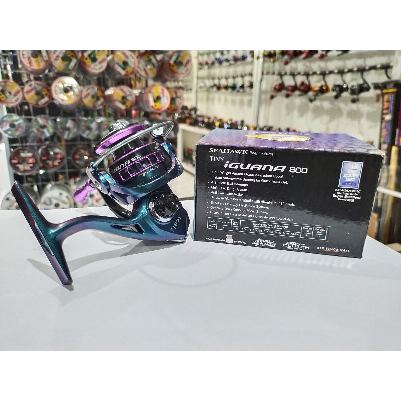 reel seahawk Tiny iguana 800