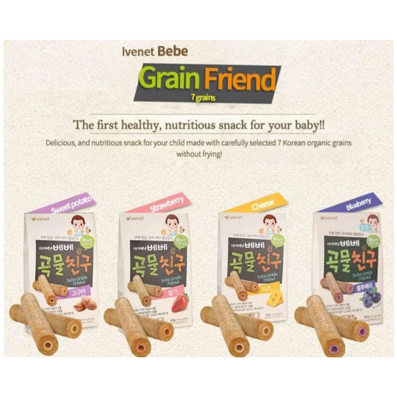 

Ivenet Bebe Grain Biscuit-Snak Cemilan Baby 40gr