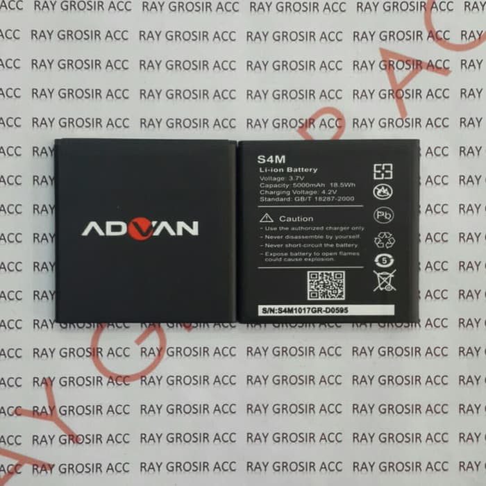 Baterai Original Double Power ADVAN Vandroid S4M I4A I4C S4R S4 Mini