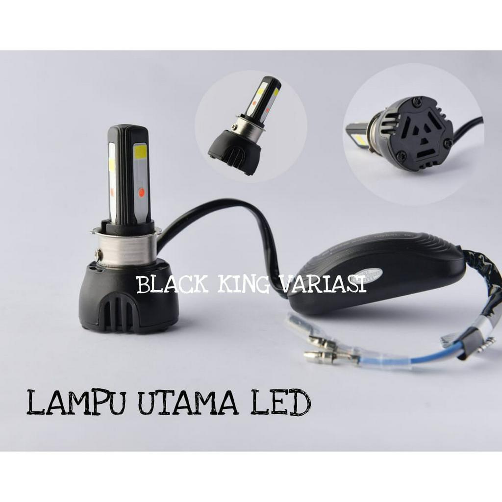 Lampu Led Motor 3 Sisi M02G RTD Lampu Utama H4 H6 Led 3 Mata Headlamp Lampu Utama Bohlam Motor RTD