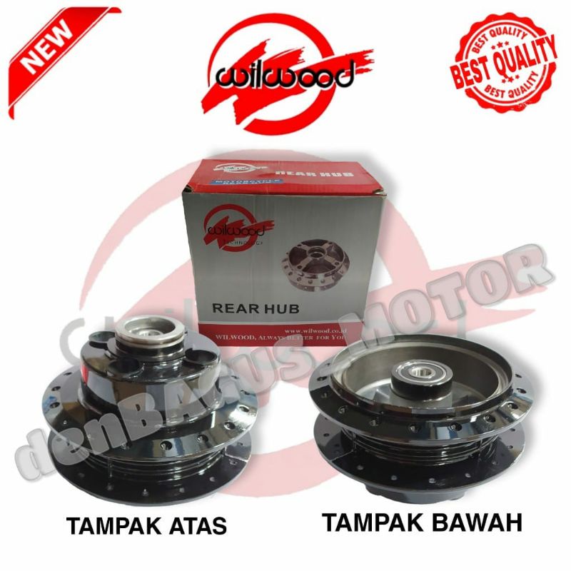 TROMOL BELAKANG MEGAPRO BLACK WILWOOD/TROMOL MEGAPRO REAR WILWOOD