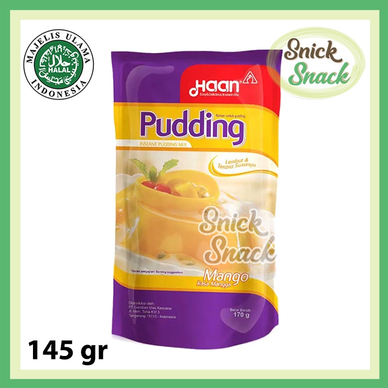 

Haan Puding Mangga 145 gr Pudding Instan Mango